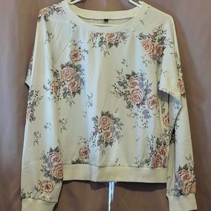 White & Roses 🌹 Sweatshirt
